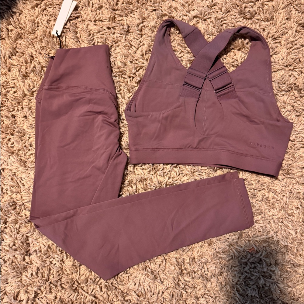 Paragon Purple Sports Bra and Leggings Set
